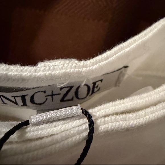 NWT NIC + ZOE all day wide leg jeans in paper white size 16 reg $148 - Picture 6 of 9